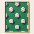 BALLS Baseball - pattern Serving Tray Gallery Image 1