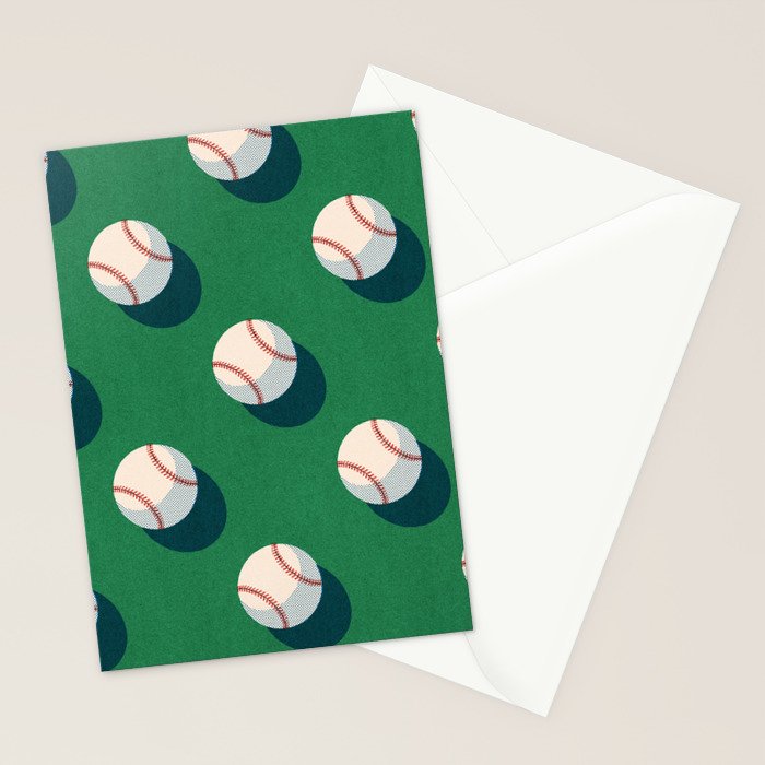 BALLS Baseball - pattern Stationery Card Gallery Image 2