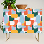Abstract geometric shape art pattern Credenza Gallery Image 1