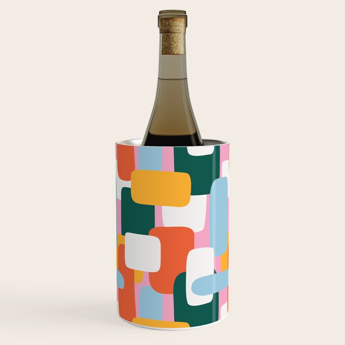Abstract geometric shape art pattern Wine Chiller Gallery Image 3