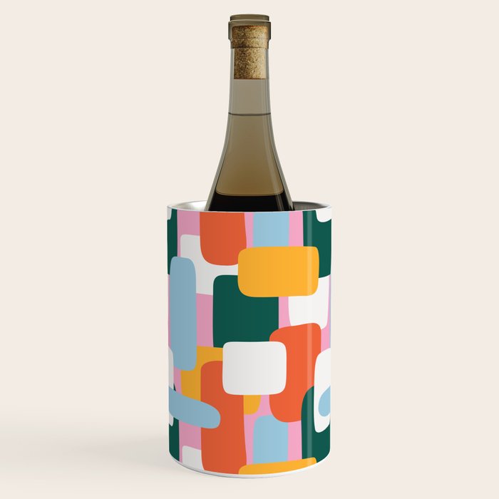 Abstract geometric shape art pattern Wine Chiller Gallery Image 2