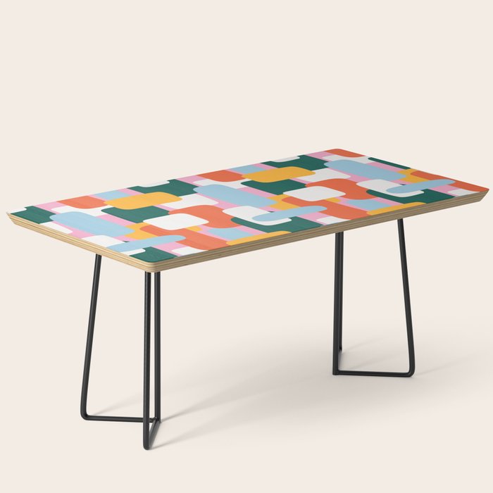 Abstract geometric shape art pattern Coffee Table Gallery Image 1