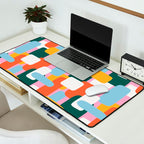 Abstract geometric shape art pattern Desk Mat Gallery Image 2