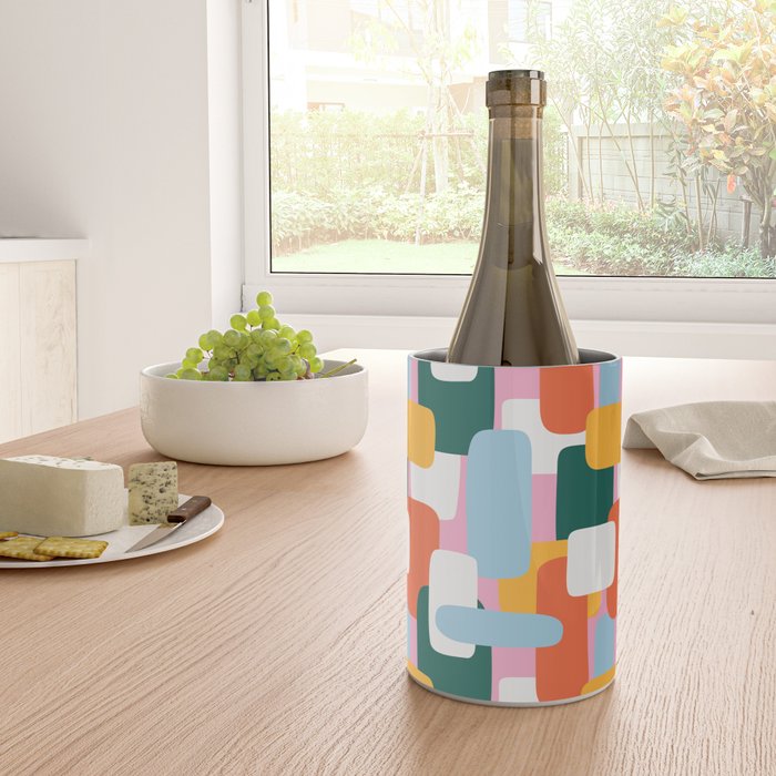 Abstract geometric shape art pattern Wine Chiller Gallery Image 4
