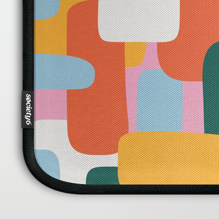 Abstract geometric shape art pattern Laptop Sleeve Gallery Image 3