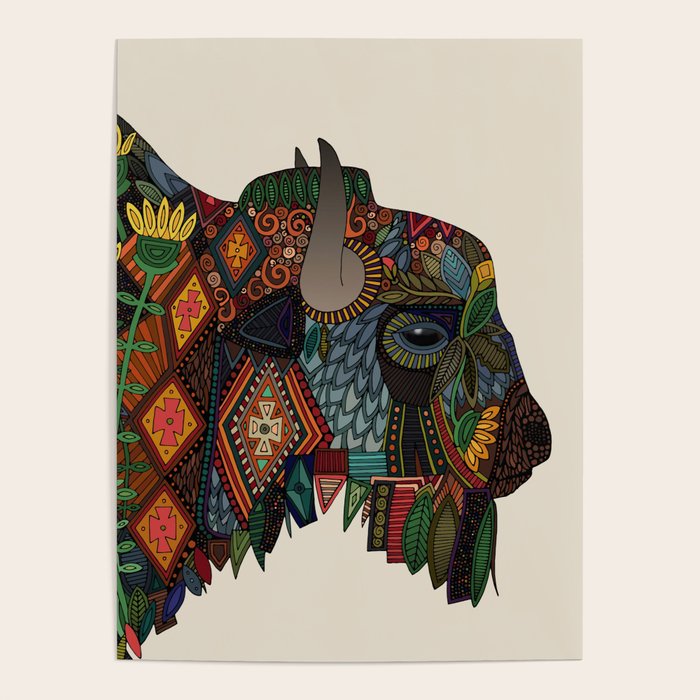 bison bone beige Poster Gallery Image 4