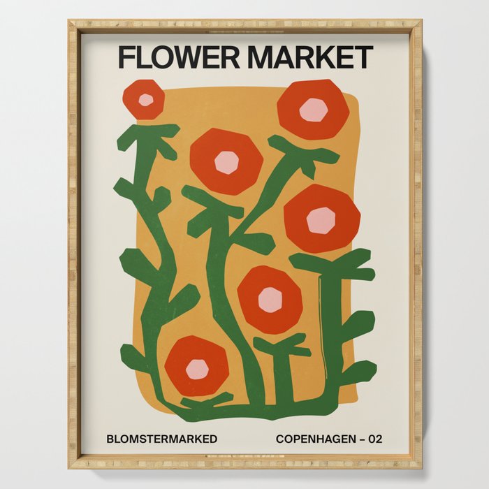 Flower Market II: Copenhagen | Matisse Edition Serving Tray Gallery Image 1