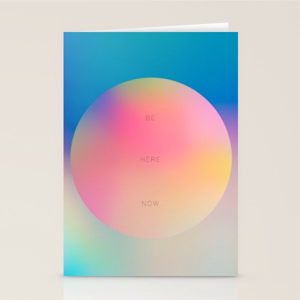 Be Here Now Gradients Stationery Card Gallery Image 2