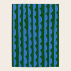 Thin Scalloped Line in blue and green Poster Gallery Image 4