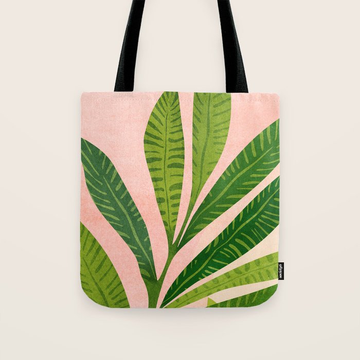 Vacation Views - Pink Coastal Landscape Tote Bag Gallery Image 1