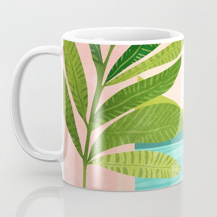 Vacation Views - Pink Coastal Landscape Coffee Mug Gallery Image 3