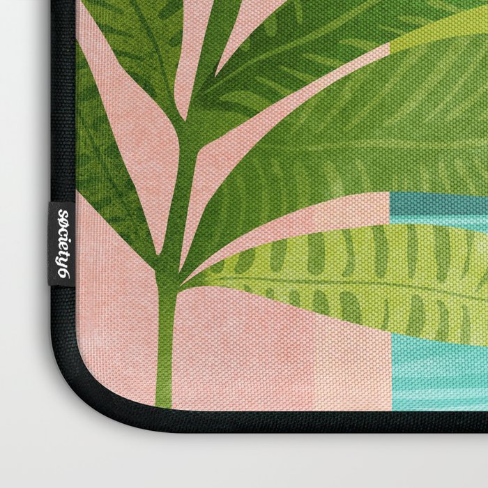 Vacation Views - Pink Coastal Landscape Laptop Sleeve Gallery Image 3