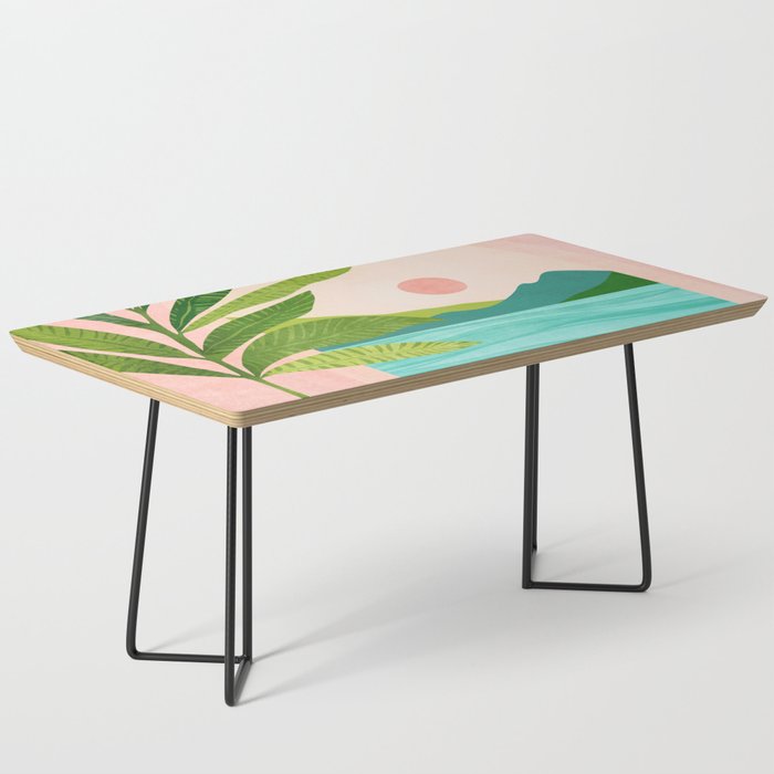Vacation Views - Pink Coastal Landscape Coffee Table Gallery Image 1