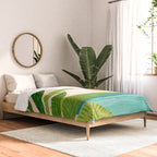 Vacation Views - Pink Coastal Landscape Comforter Gallery Image 2