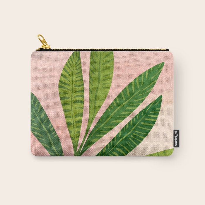 Vacation Views - Pink Coastal Landscape Carry All Pouch Gallery Image 1