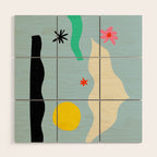 FLOWER EYES Wood Wall Art Gallery Image 1