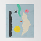 FLOWER EYES Throw Blanket Gallery Image 2