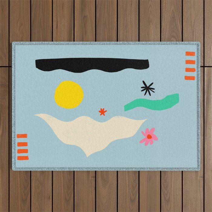 FLOWER EYES Outdoor Rug Gallery Image 1