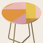 Shapes in Vintage Modern Pink, Orange, Yellow, and Lavender Side Table Gallery Image 2