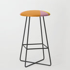 Shapes in Vintage Modern Pink, Orange, Yellow, and Lavender Stool Gallery Image 1