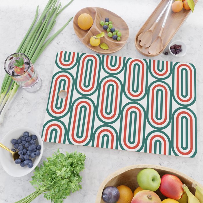 Retro Holiday 01A Cutting Board Gallery Image 2