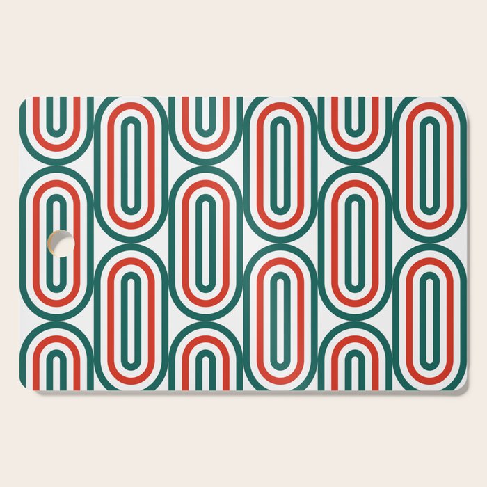 Retro Holiday 01A Cutting Board Gallery Image 1
