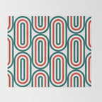 Retro Holiday 01A Throw Blanket Gallery Image 2