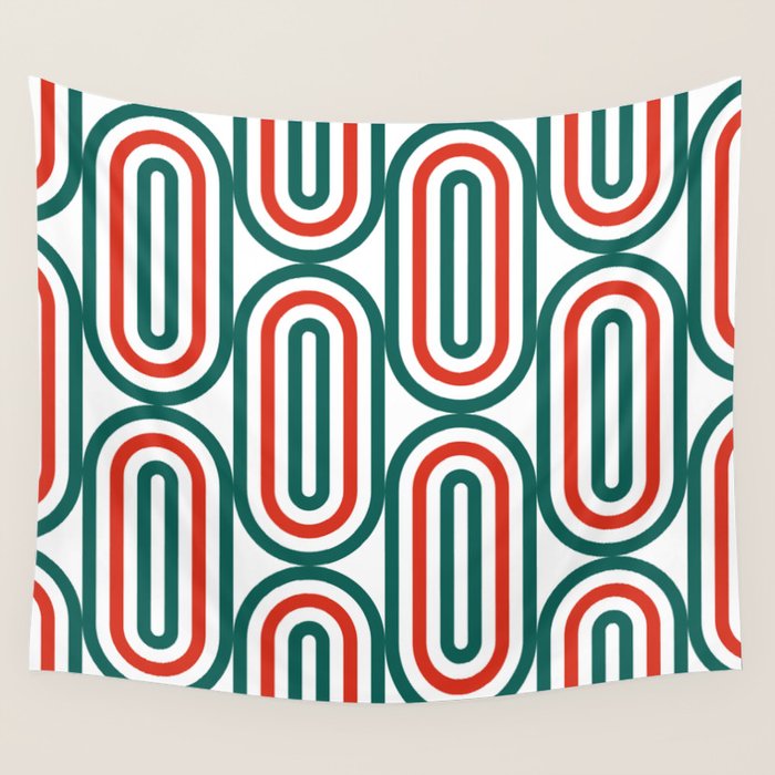 Retro Holiday 01A Wall Tapestry Gallery Image 1