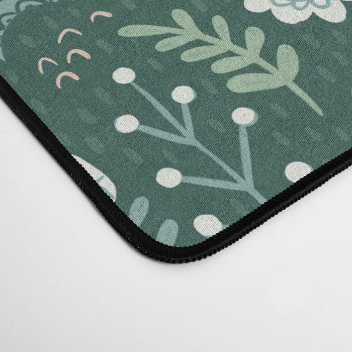 Folk Floral Dinosaur Desk Mat Gallery Image 4