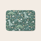 Folk Floral Dinosaur Bath Mat Gallery Image 1