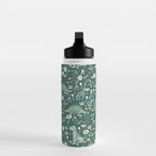 Folk Floral Dinosaur Water Bottle Gallery Image 3