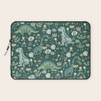 Folk Floral Dinosaur Laptop Sleeve Gallery Image 1