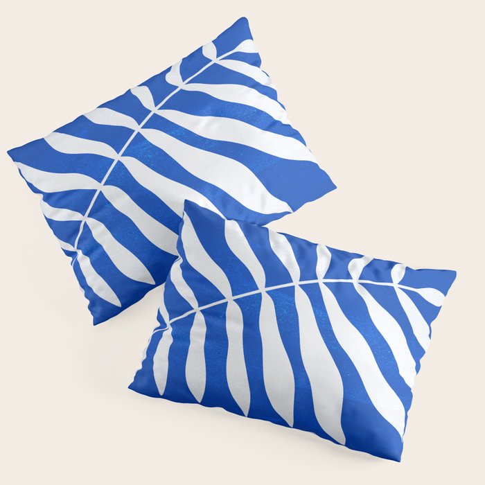 Wild Ferns: Persian Blue Edition Pillow Sham Gallery Image 1