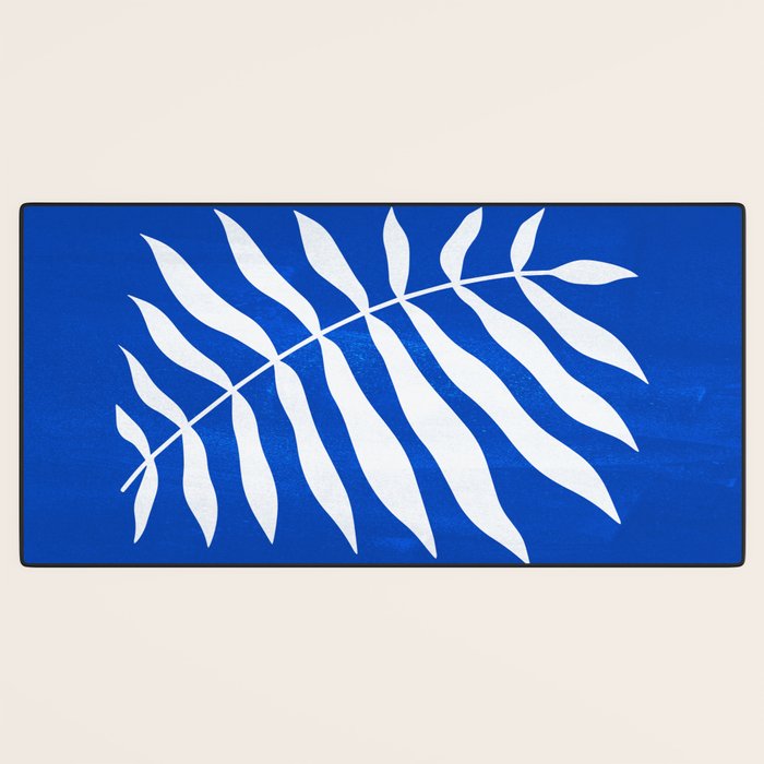 Wild Ferns: Persian Blue Edition Desk Mat Gallery Image 3