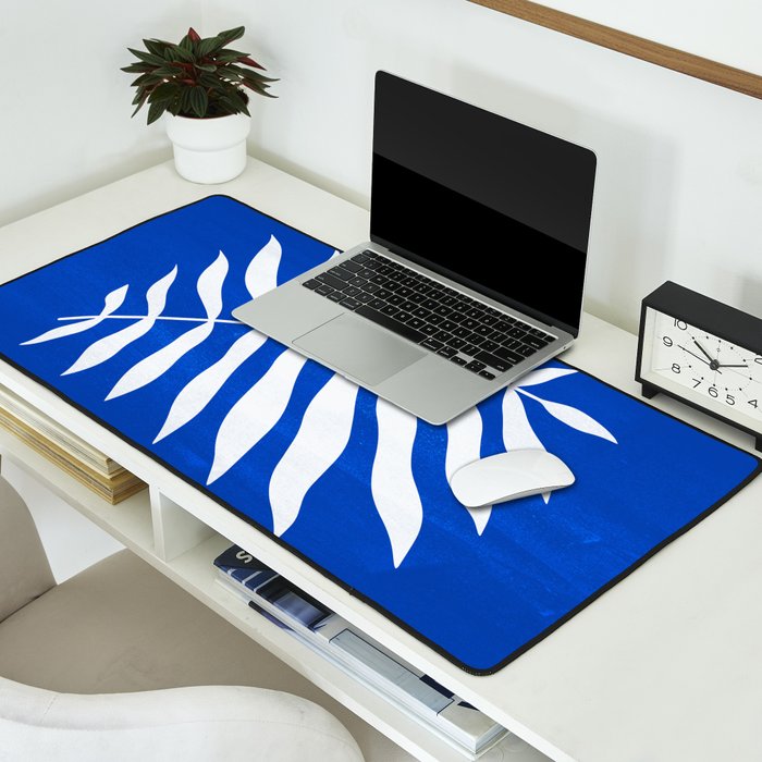 Wild Ferns: Persian Blue Edition Desk Mat Gallery Image 2