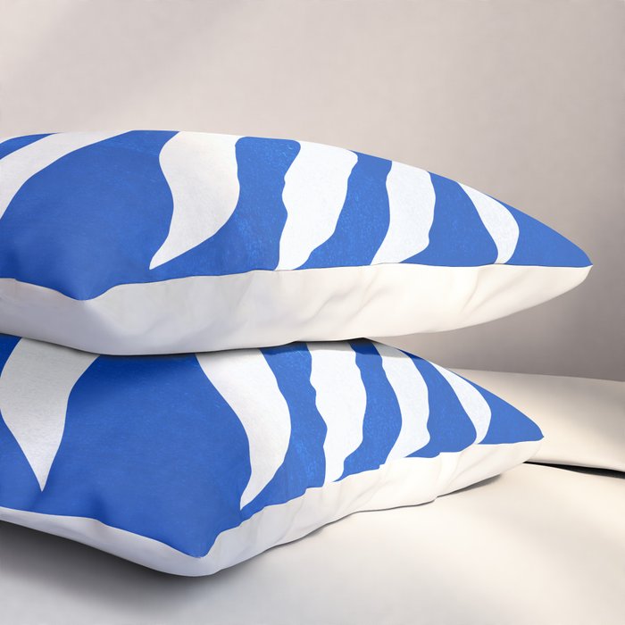 Wild Ferns: Persian Blue Edition Pillow Sham Gallery Image 3