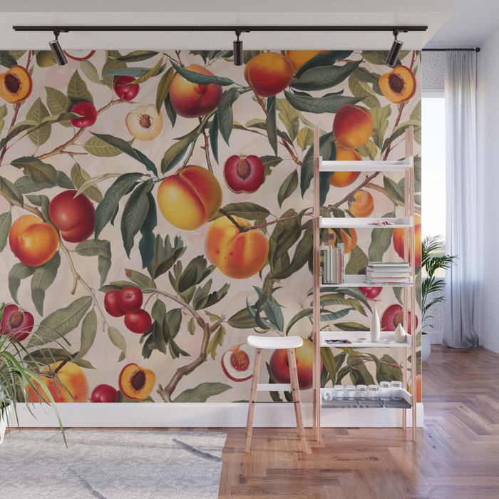 Vintage Fruit Pattern XXIII Wall Mural Gallery Image 1