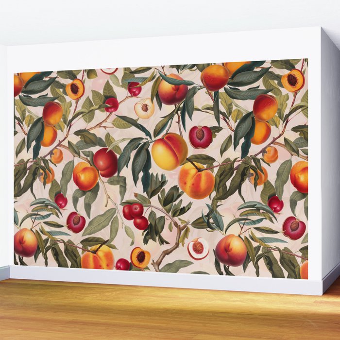 Vintage Fruit Pattern XXIII Wall Mural Gallery Image 2