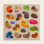Land slug - bright Wood Wall Art Gallery Image 1