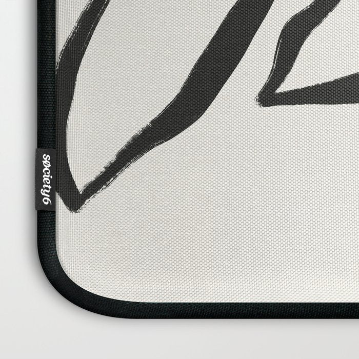 Minimal Line Leaves #1 Laptop Sleeve Gallery Image 3