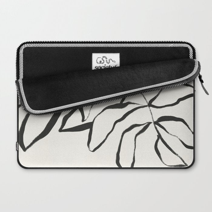 Minimal Line Leaves #1 Laptop Sleeve Gallery Image 2