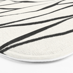 Minimal Line Leaves #1 Bath Mat Gallery Image 3