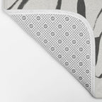 Minimal Line Leaves #1 Bath Mat Gallery Image 2