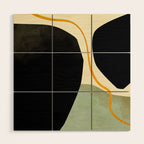 shapes organic mid century modern Wood Wall Art Gallery Image 1