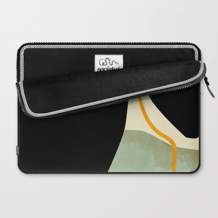 shapes organic mid century modern Laptop Sleeve Gallery Image 2