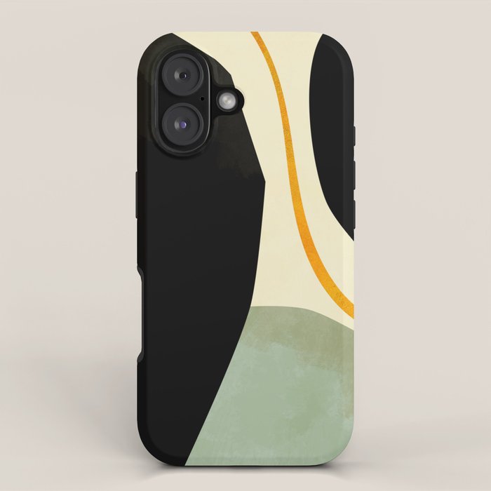 shapes organic mid century modern iPhone Case Gallery Image 1