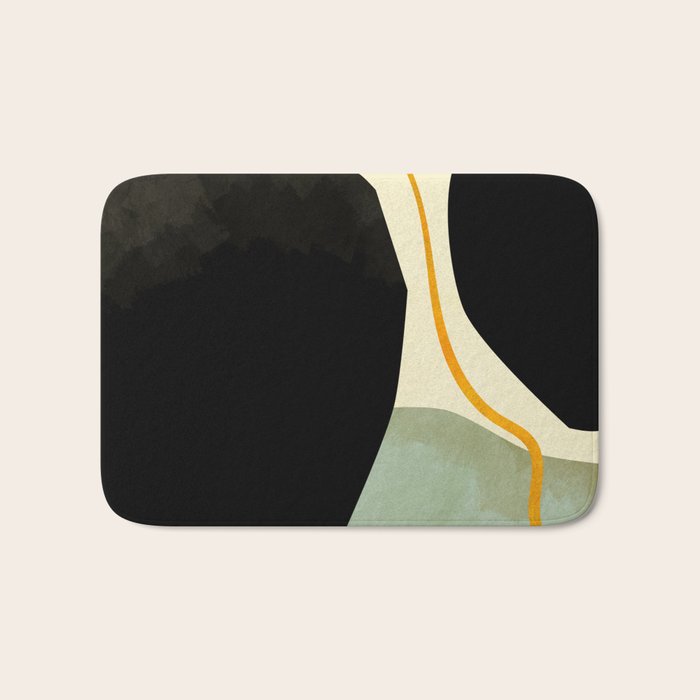 shapes organic mid century modern Bath Mat Gallery Image 1