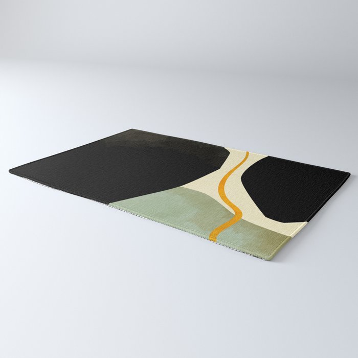 shapes organic mid century modern Rug Gallery Image 3