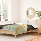 shapes organic mid century modern Duvet Cover Gallery Image 2