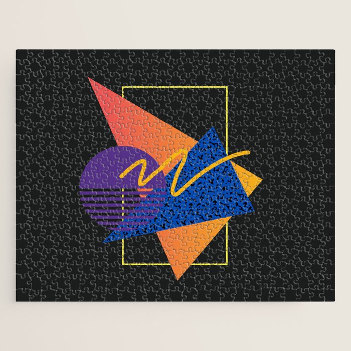 Memphis pattern 113 - 80s / 90s Retro Jigsaw Puzzle Gallery Image 1